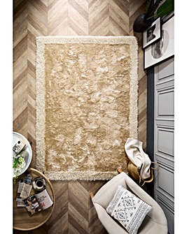 Shimmer Shaggy Border Rug