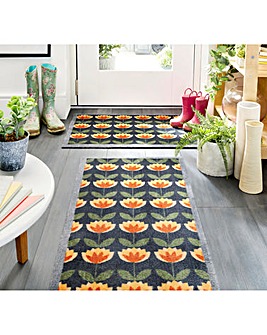 My Mat Retro Floral Washable Runner