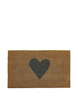Heart Coir Doormat