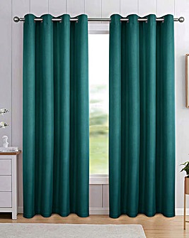 Athos Textured Blackout Eyelet Curtains