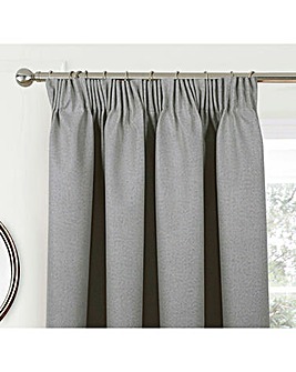 Athos Textured Blackout Pencil Pleat Curtains