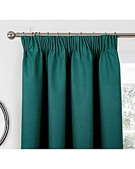 Athos Textured Blackout Pencil Pleat Curtains