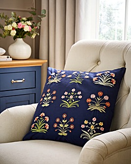 Eden Embroidered Floral Cushion