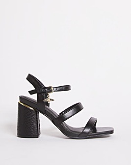 Olbia Block Feature Heel Sandals Wide Fit