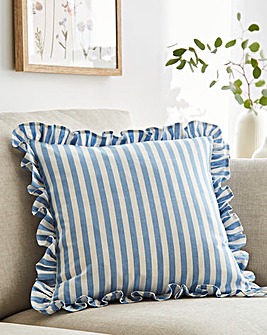 Sylvia Ruffled Stripe Cushion