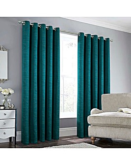 Rowan Jacquard Eyelet Curtains