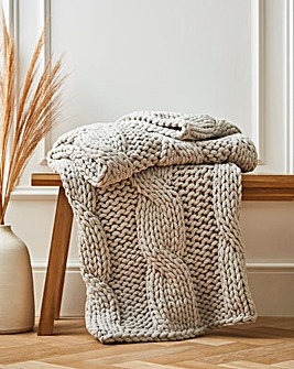 Chunky Knit Throw