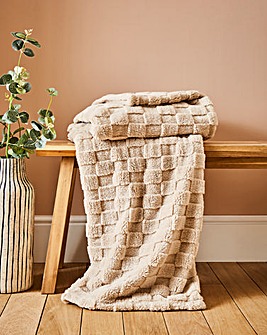 Gray & Osbourn Chequerboard Fleece Throw