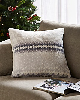 Fairisle Fleece Cushion