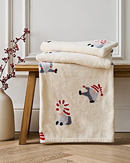 Santa Fleece Throw