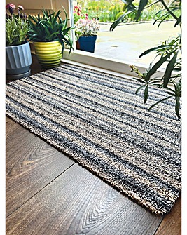 My Mat Ribbon Grey Washable Doormat