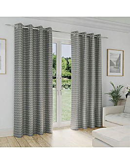 Aspen Light Filtering Woven Eyelet Curtains