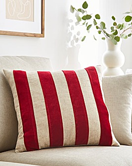 Flocked Stripe Cushion