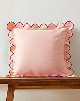 Georgia Scalloped Edge Cotton Cushion