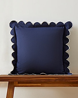 Georgia Scalloped Edge Cotton Cushion