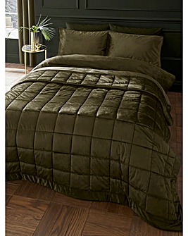 Catherine Lansfield Kingsley Matte Velvet Bedspread