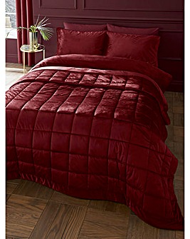 Catherine Lansfield Kingsley Matte Velvet Bedspread