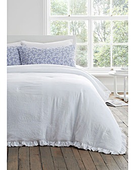 Soft Washed Frilled Bedspread