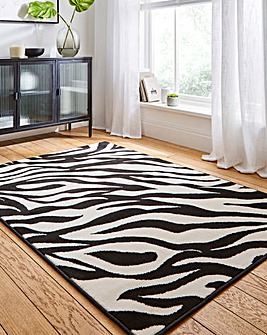 Maestro Zebra Print Woven Rug