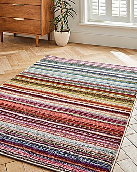 Villa Multicoloured Striped Rug