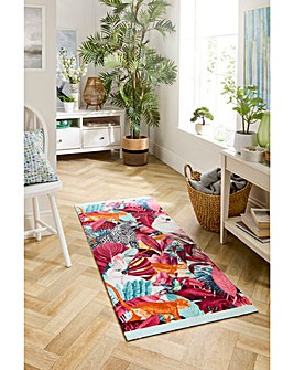 Lux Tropical Palms Washable Nylon Runner