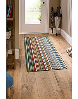 My Mat Candy Multi Stripe Washable Runner
