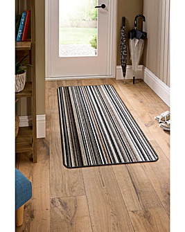 My Mat Candy Multi Stripe Washable Runner - Bright