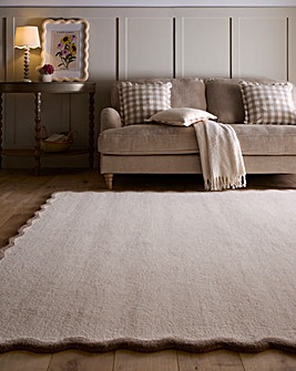 Scalloped Elsie Hand-Tufted Woollen Rug