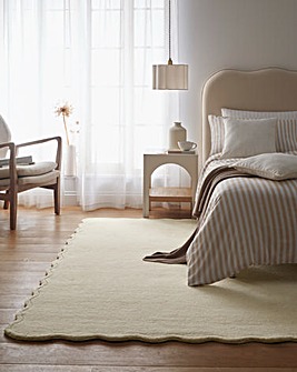 Scalloped Elsie Hand-Tufted Woollen Rug