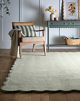 Scalloped Elsie Hand-Tufted Woollen Rug