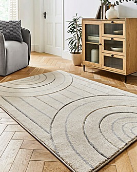 Sara Circles Carved Rug