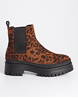 Roseanne Chunky Ankle Boots Wide Fit