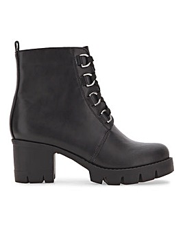 Lace Up Ankle Boots Wide Fit