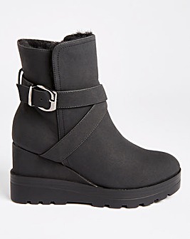 Emery Wedge Ankle Boots Extra Wide Fit