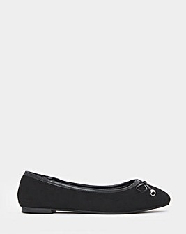 Selena Classic Flat Ballerina Shoes Wide E Fit
