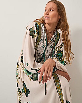 Monsoon Zenya Floral Print Midi Dress