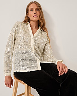 Monsoon Seema Sequin Shirt