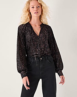 Monsoon Dory Sparkle Devore Shirt