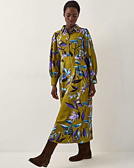 Monsoon Sonya Floral Print Midi Dress