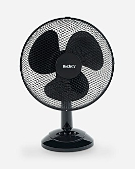 Beldray Black 12 Inch Oscillating Desk Fan