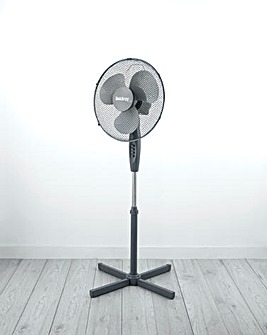 Beldray 16 Inch Grey Oscillating Stand Fan