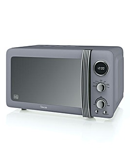 Swan SM22030LGRN 20Litre Retro Digital Microwave - Grey