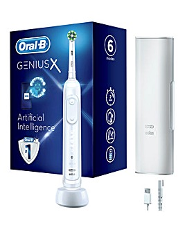 FREE TRAVEL CASE! Oral-B Genius X White Electric Toothbrush
