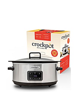 Crockpot CSC112 6.5L Digital Sizzle & Stew Slow Cooker with Induction