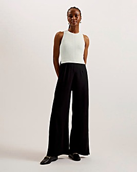 Ted Baker Knit Bodice Wide Leg Jumpsuit