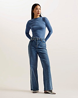 Ted Baker Nass Wide Leg Denim Jeans