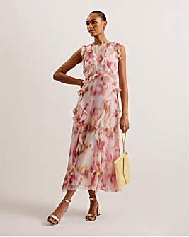 Ted Baker Hisako Cross Front Pleated Dress