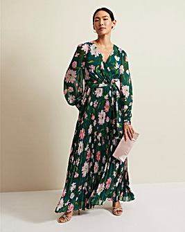 Phase Eight Rosa Floral Pleat Maxi Dress