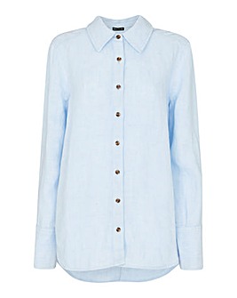 Whistles Linen Relaxed Fit Shirt