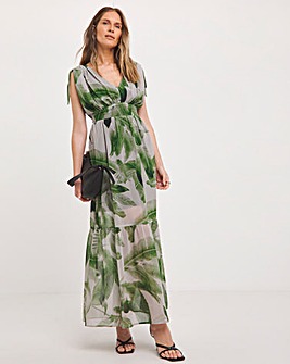 Religion V Neck Maxi Dress